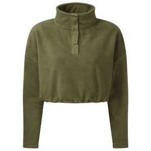 TriDri Womens/Ladies Cropped Fleece Top / Olive